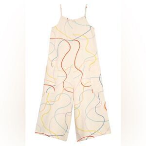 Open Edit Printed Wide Leg Jumpsuit Size 2